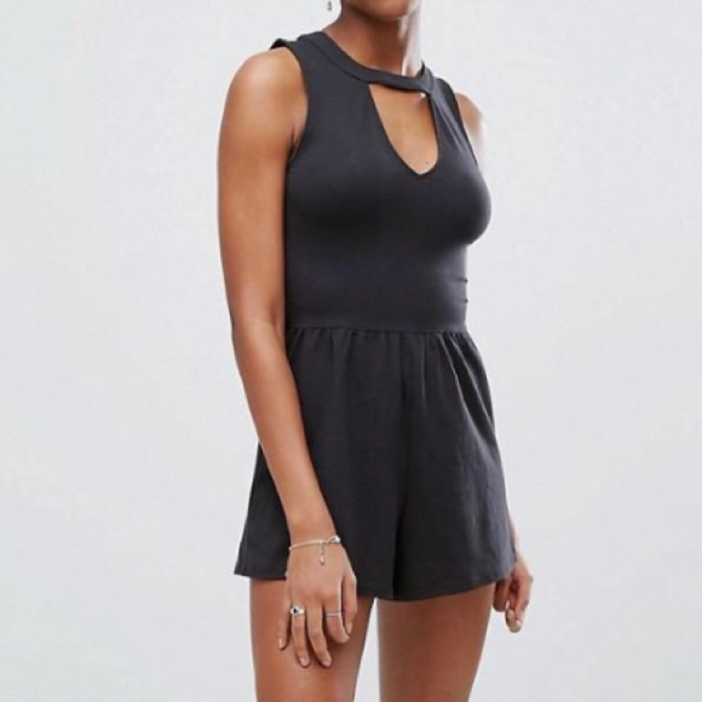 Black hollister romper